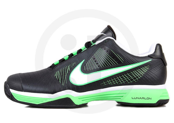 Nike Lunar Vapor 8 Tour Black Neo Lime 2