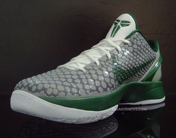 Nike Zoom Kobe Vi Grey Deep Forest White 4