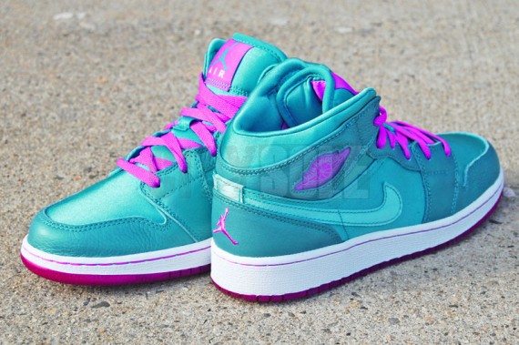 Air Jordan 1 Phat High GS – Mineral Blue – Bright Violet