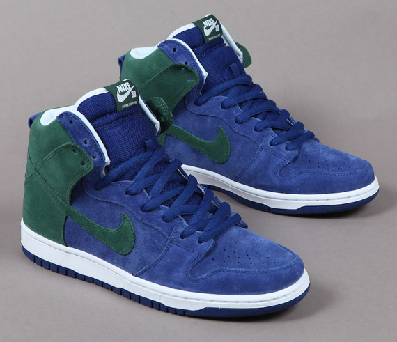 Nike Sb Dunk High Deep Royal Noble Green  4360