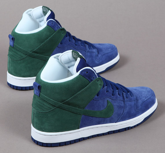 Nike Sb Dunk High Deep Royal Noble Green  4362