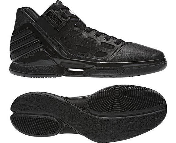 Adidas Adizero Rose 2.0 Blackout 01