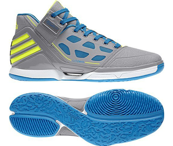 Adidas Adizero Rose 2.0 Grey Blue Yellow 01