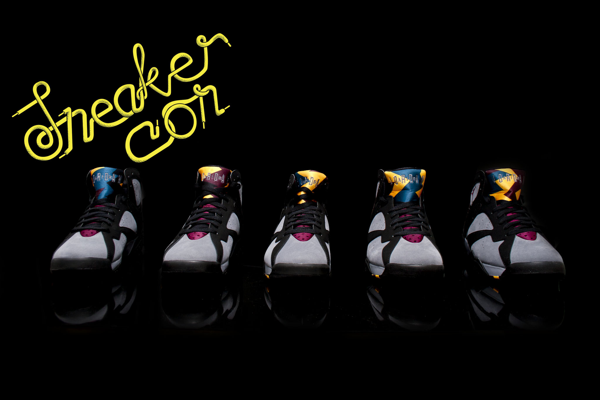 Air Jordan 7 Bordeaux On Black 01