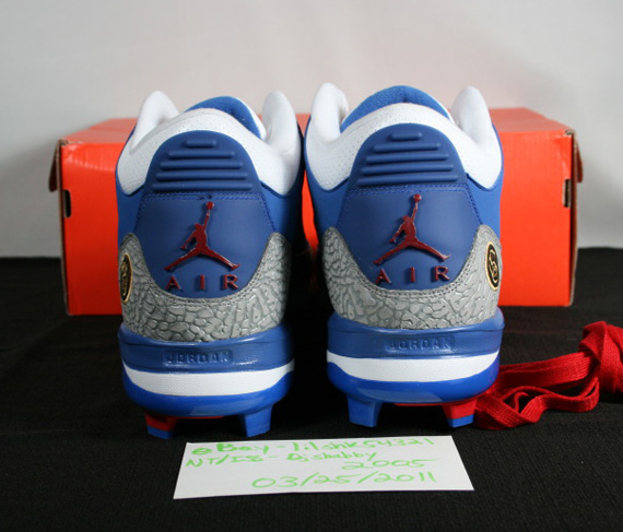 Air Jordan Iii Andruw Jones La Dodgers Pe Cleats 07