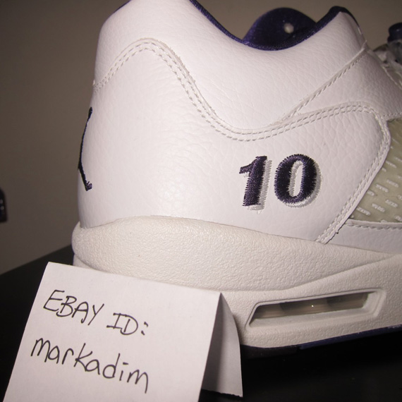 Air Jordan V Low Mike Bibby Kings Home Pe 04