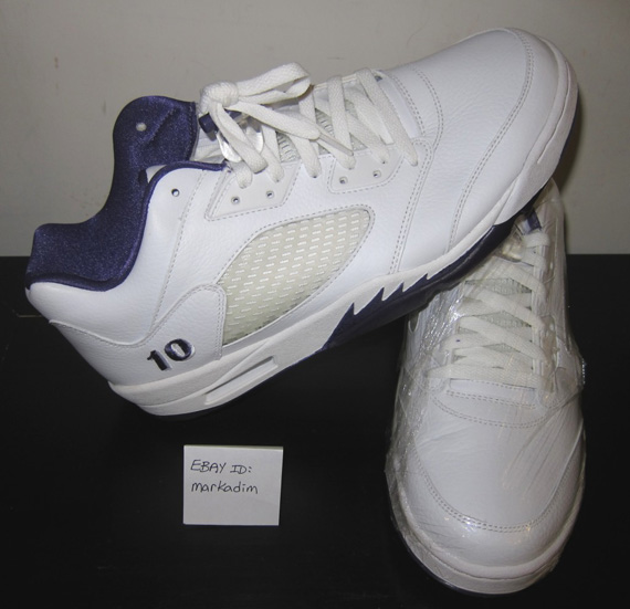 Air Jordan V Low Mike Bibby Kings Home Pe 12