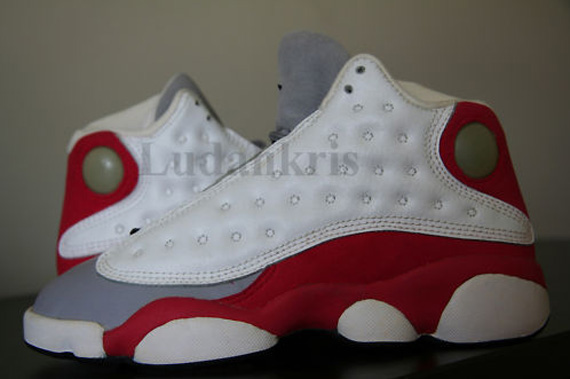 Air Jordan Xiii Gs White Black True Red Pearl Grey Sample 03