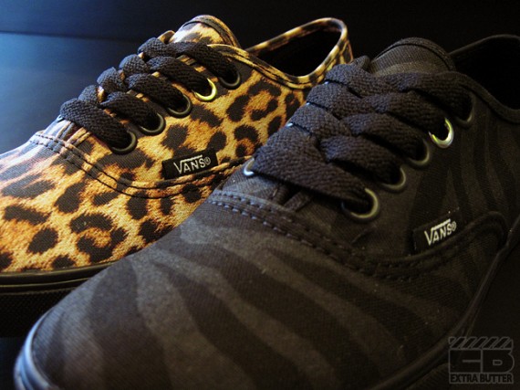 Vans Womens Authentic Lo Pro – Leopard + Zebra