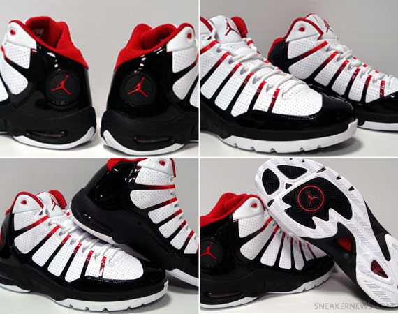 Jordan Pit Black White Varsity Red 01