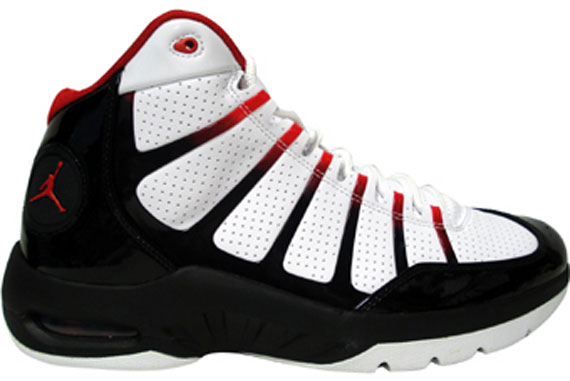 Jordan Pit Black White Varsity Red 04