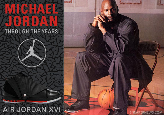 Mj Through The Years Air Jordan Xvi