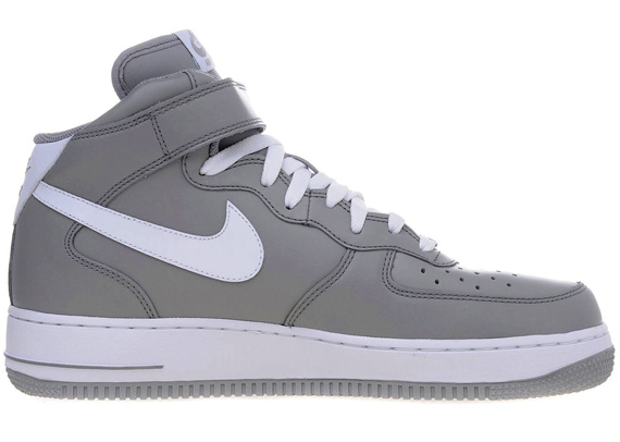 Nike Air Force 1 07 Mid Grey White Jd 04