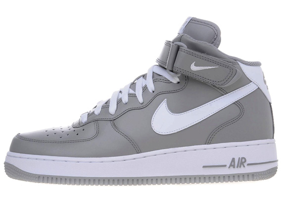 Nike Air Force 1 07 Mid Grey White Jd 06