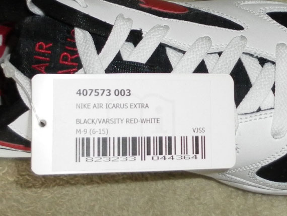 Nike Air Icarus Extra Unreleased Sample Black Varsity Red White 03