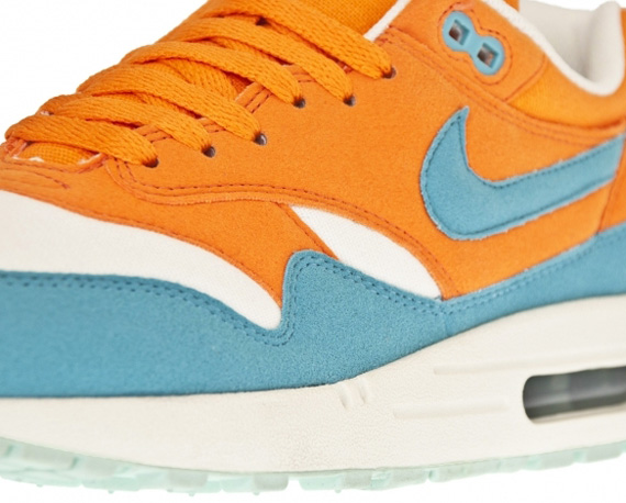 Nike Air Max 1 – Bright Mandarin – Mineral Blue