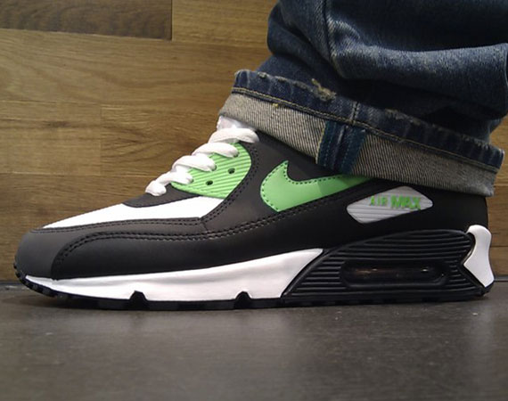 Nike Air Max 90 Black Neo Lime Anthracite 05