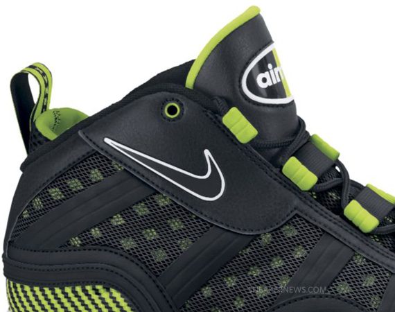 Nike Air Max Sensation 2011 Black Bright Kiwi White 05