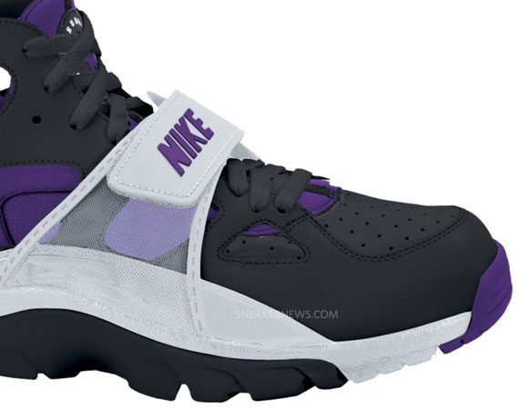 Nike Air Trainer Huarache Black Club Purple Platinum 03