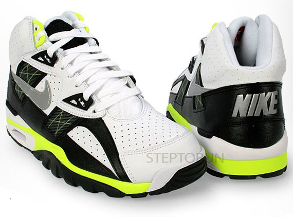 Nike Air Trainer Sc High White Metallic Silver Black Volt 302346 123 01