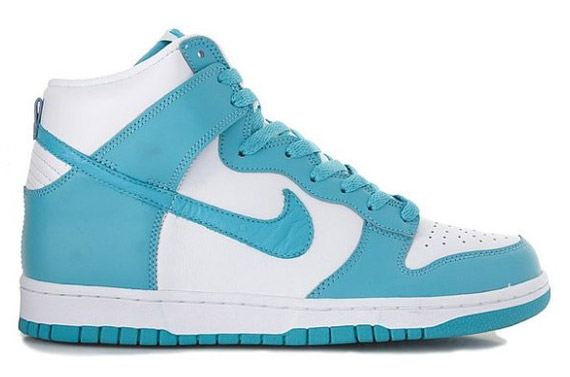 Nike Dunk High White Light Blue Ostrich Swoosh 1