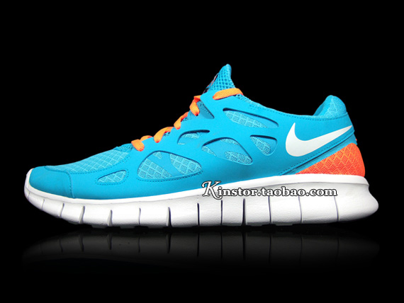 Nike Free Run 2 Teal Orange White 2011 02