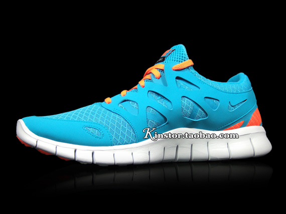 Nike Free Run 2 Teal Orange White 2011 07