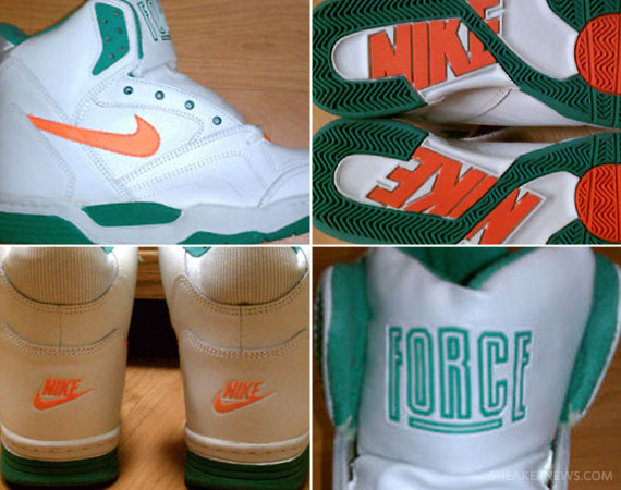 Nike Quantam Force Ii High White Clockwork Orange Bright Green 01