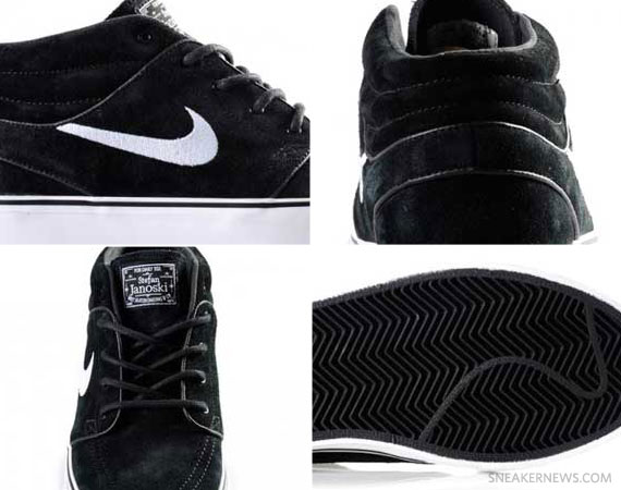 Nike SB Zoom Stefan Janoski Mid – Black – White – New Images