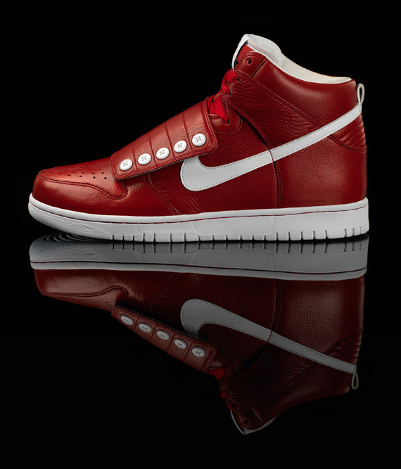 Questlove Nike Dunk High Strap Red Nike 01