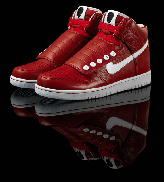 Questlove Nike Dunk High Strap Red Nike 02