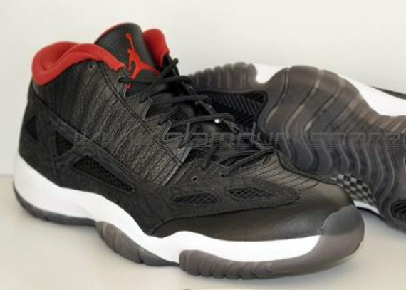 Air Jordan XI IE Low – Black – Varsity Red – New Photos