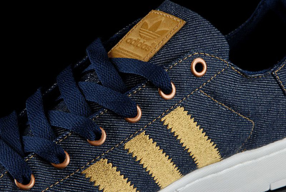 Adidas Superstar Lite Denim Gold 01