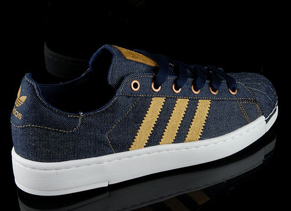 Adidas Superstar Lite Denim Gold 04