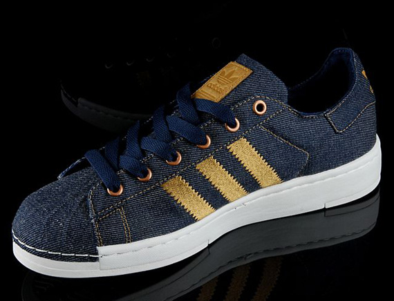 Adidas Superstar Lite Denim Gold 05