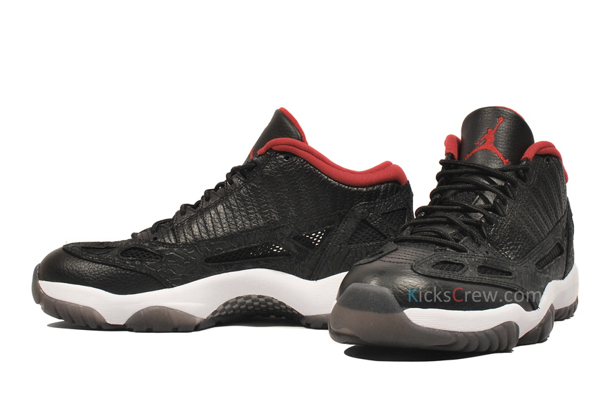 Air Jordan 11 Ie Low Retro Black Varsity Red White 3