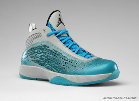 Air Jordan 2011 Tech Grey Black Orion Blue Chlorine Blue 04