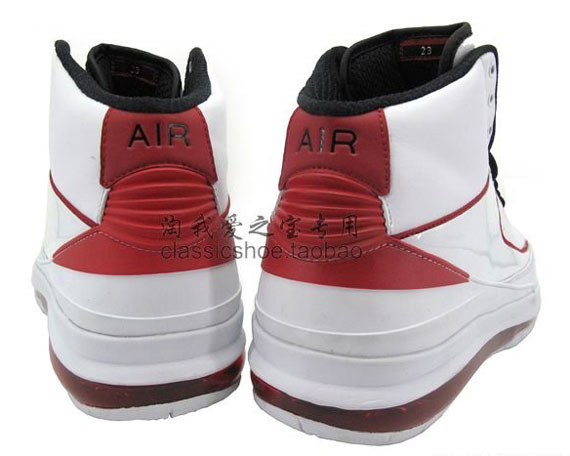 Air Jordan II Max – White – Black – Varsity Red – New Detailed Images