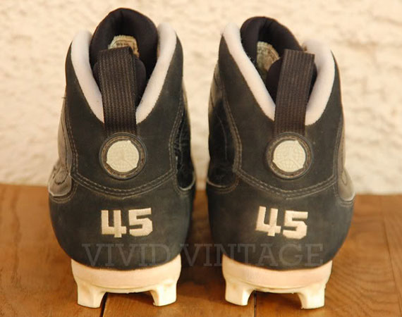 Air Jordan IX – Game-Worn ’45’ PE Cleats on eBay