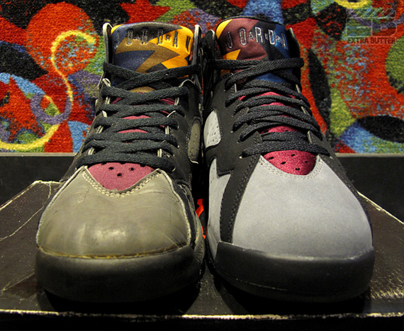 Air Jordan VII 'Bordeaux' - OG vs. Retro Comparison