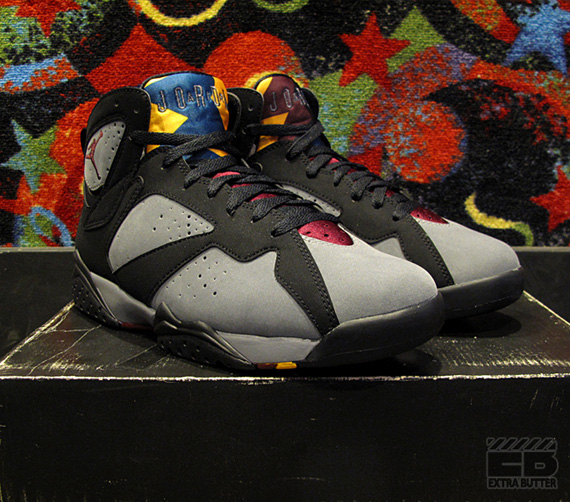 Air Jordan Vii Bordeaux Og Retro Comparison 04