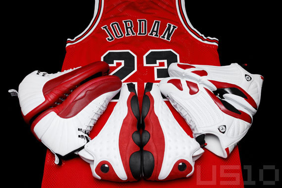 Air Jordan White Red Showcas 13