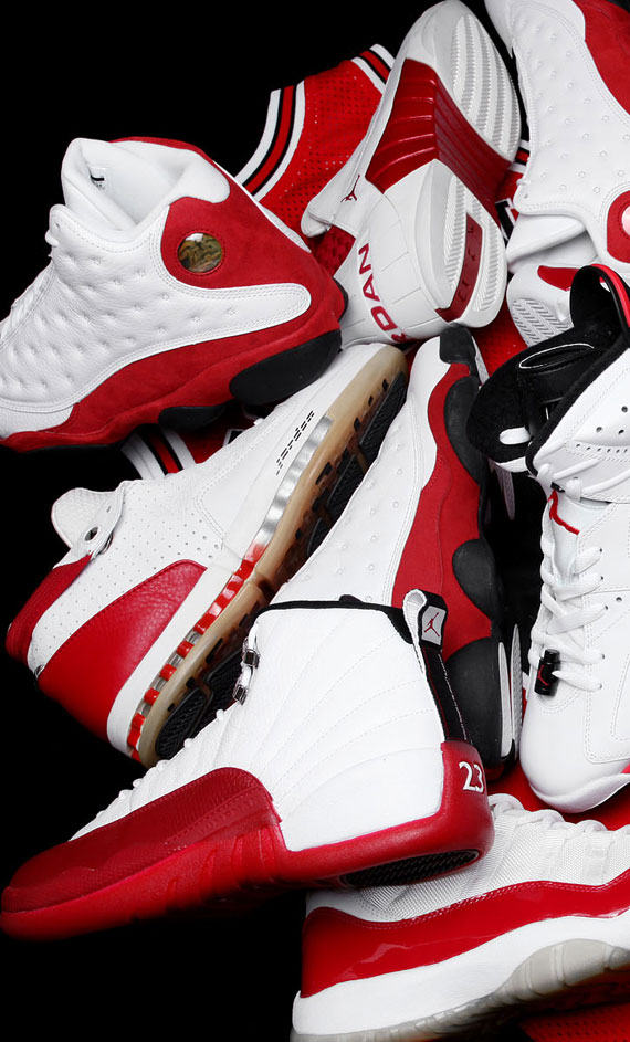 Air Jordan White Red Showcas 18