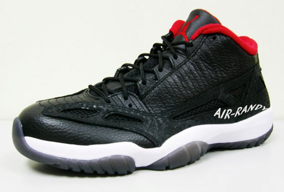 Air Jordan Xi Ie Low Black Varsity Red Air Randy 02