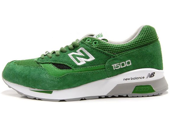 New Balance Cm 1500 Green Suede Grey White 02