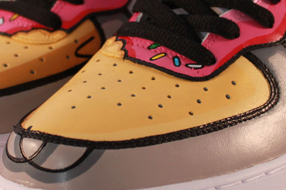 Nike Air Force 1 Mid 'Homer Simpson' Custom