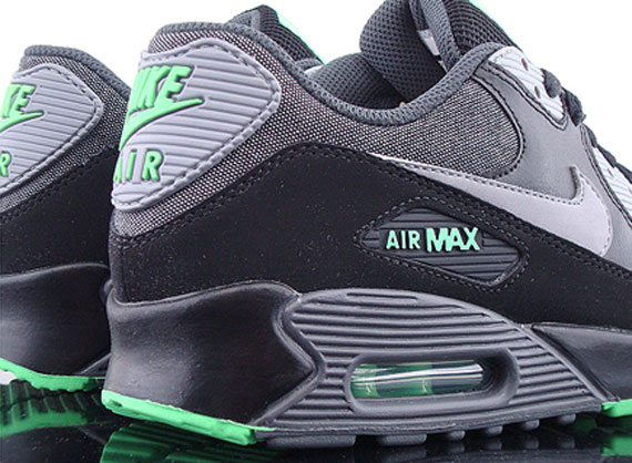 Nike Air Max 90 Gs Black Dark Grey Stealth 01