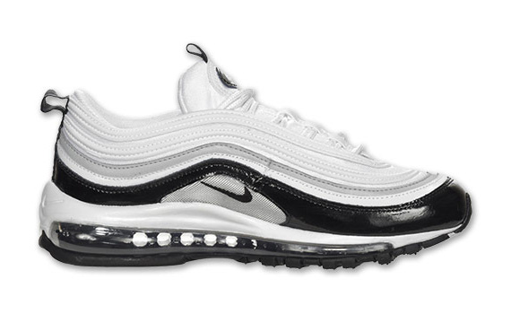 Nike Air Max 97 White Black Patent Silver Finishline 03