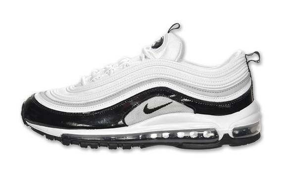 Nike Air Max 97 White Black Patent Silver Finishline 04