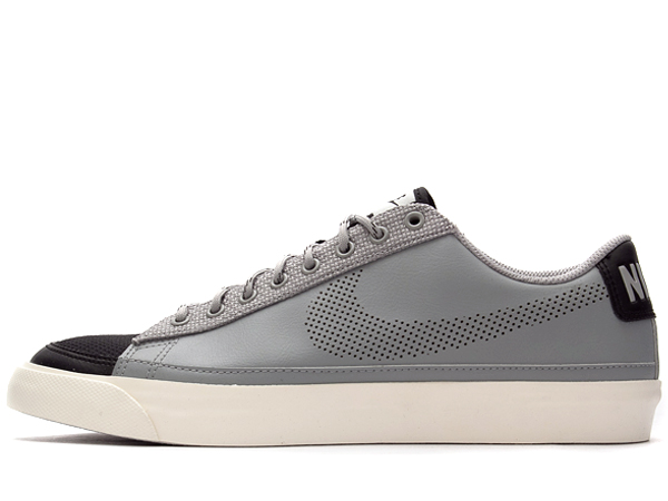 Nike Blazer Low Perforated Swoosh Matte Silver Black 1